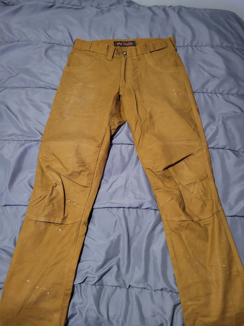 Walls Men's Chore Chinos in Brown-Tan